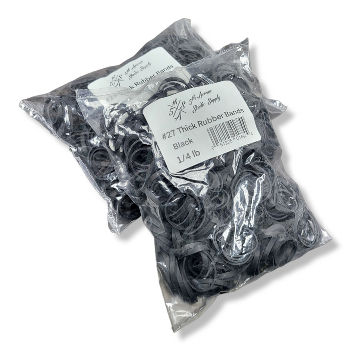 Thick Rubber Band - Black - 1/4 lb