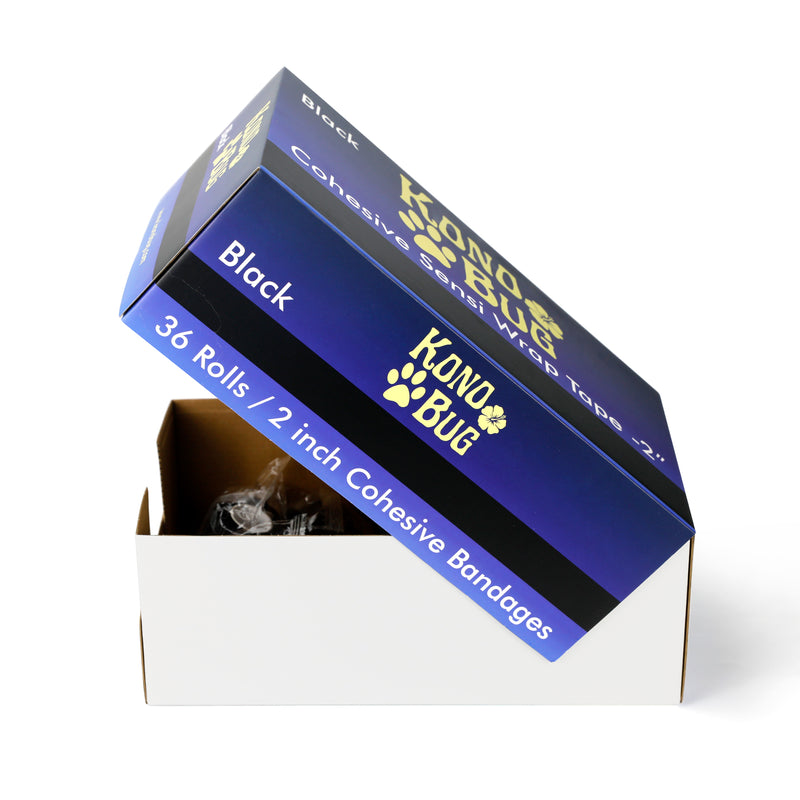 Kono Bug - Cohesive Sensi Wrap - 2'' - 36 ct - Black