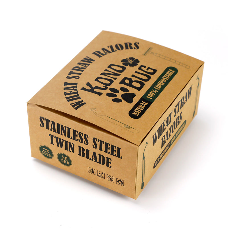 Kono Bug - Eco Friendly Razor - Twin Blade - 50 ct