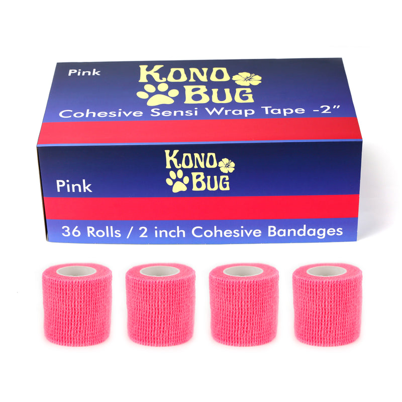 Kono Bug - Cohesive Sensi Wrap - 2'' - 36 ct - Pink