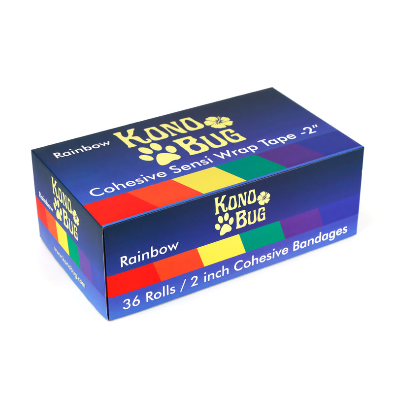 Kono Bug - Cohesive Sensi Wrap - 2'' - 36 ct - Rainbow