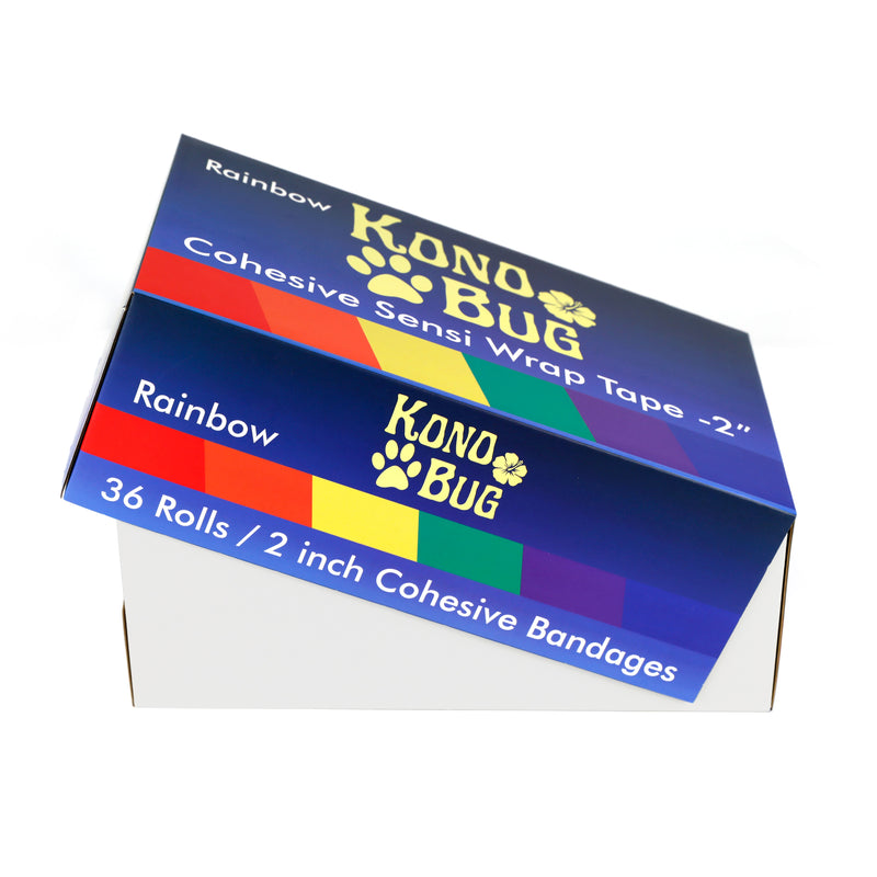 Kono Bug - Cohesive Sensi Wrap - 2'' - 36 ct - Rainbow