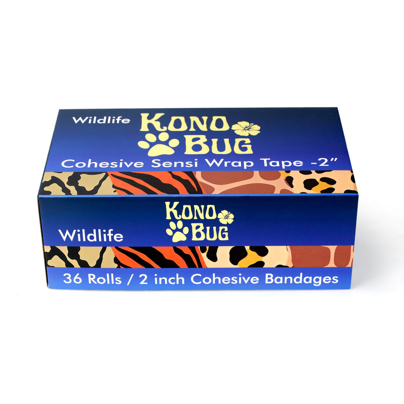 Kono Bug - Cohesive Sensi Wrap - 2'' - 36 ct - Wildlife