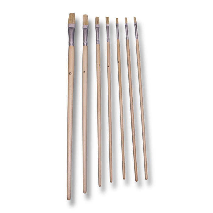 7pc Long Artist Brush Set
