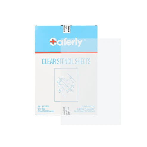 Saferly - Clear Tattoo Stencil Insert - 8-1/2'' x 11'' - 200 Sheets