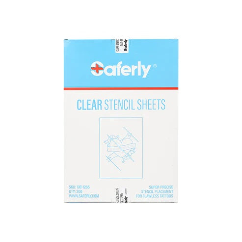 Saferly - Clear Tattoo Stencil Insert - 8-1/2'' x 11'' - 200 Sheets — 5th  Avenue Studio Supply