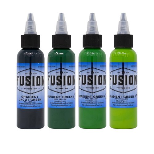 Fusion - Gradient Green with Yellow - 4 Pack