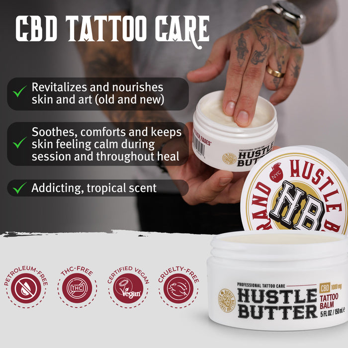 Hustle Butter - C.B. - Dluxe - Tattoo Aftercare - 5 oz