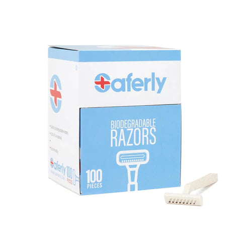 Saferly Biodegradeable Razors - Box of 100