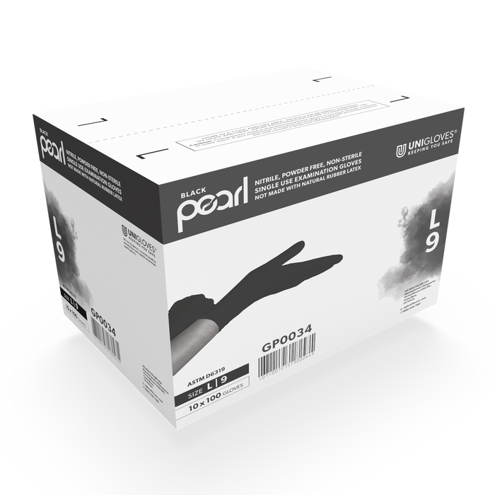 black pearl handschuhe Black Pearl Luxury Nitrile Exam Gloves, 5 mil Black Medium / Case