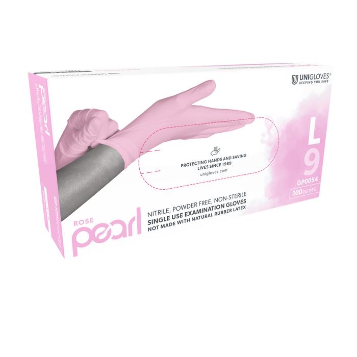 Rose Pearl Nitrile Glove