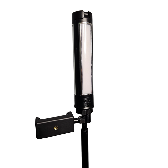 Expandable Tripod with Foldable LED Light