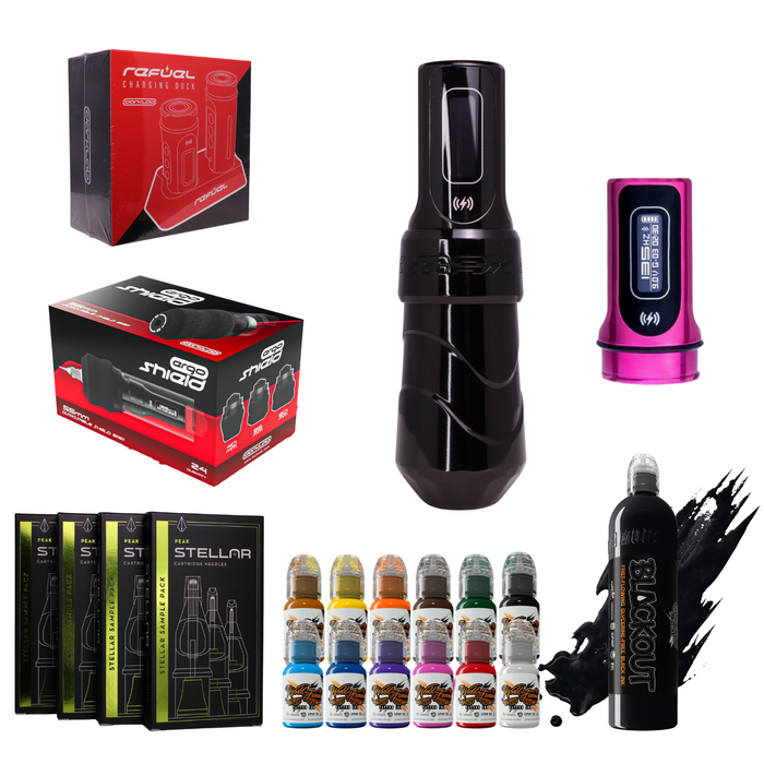 FK Irons - Flux Max Pro Bundle Set - Stealth - w/ Bubblegum Replacement Powerbolt