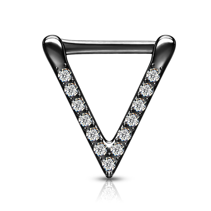 CZ Paved Black Triangle Septum