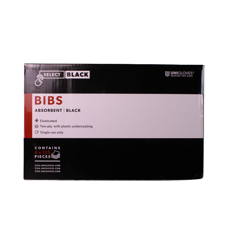 Select Black Premium Patient BIB - Black