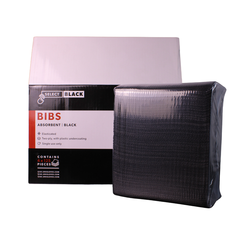 Select Black Premium Patient BIB - Black