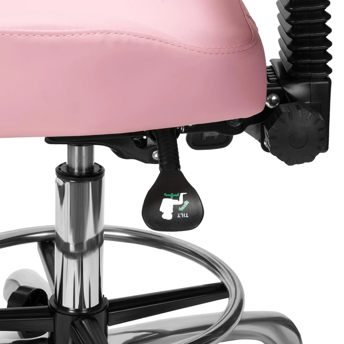 Adjustable Pink Tattoo Artist Chair - 9942