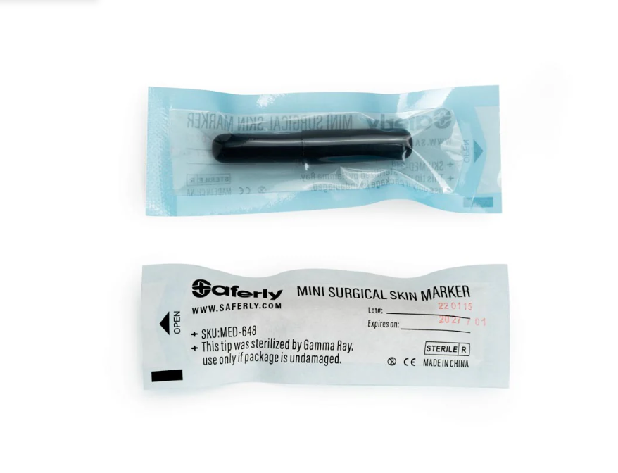Saferly - White Mini Surgical Skin Markers - Box of 30
