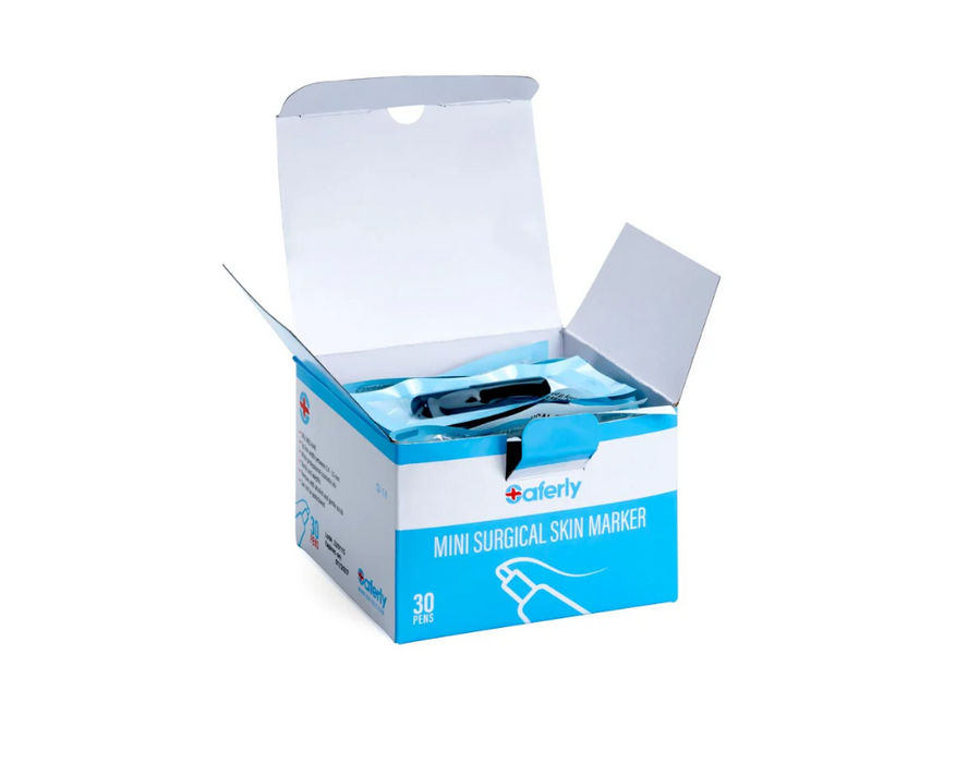 Saferly - White Mini Surgical Skin Markers - Box of 30