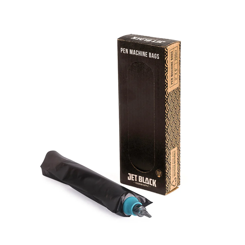 Jet Black - Eco Friendly Pen Machine Bags - 200pcs