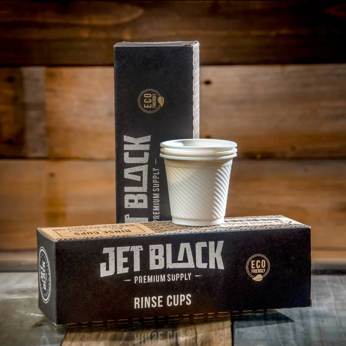 Jet Black - Sustainable Rinse Cups 4.3OZ (PACK OF 50)
