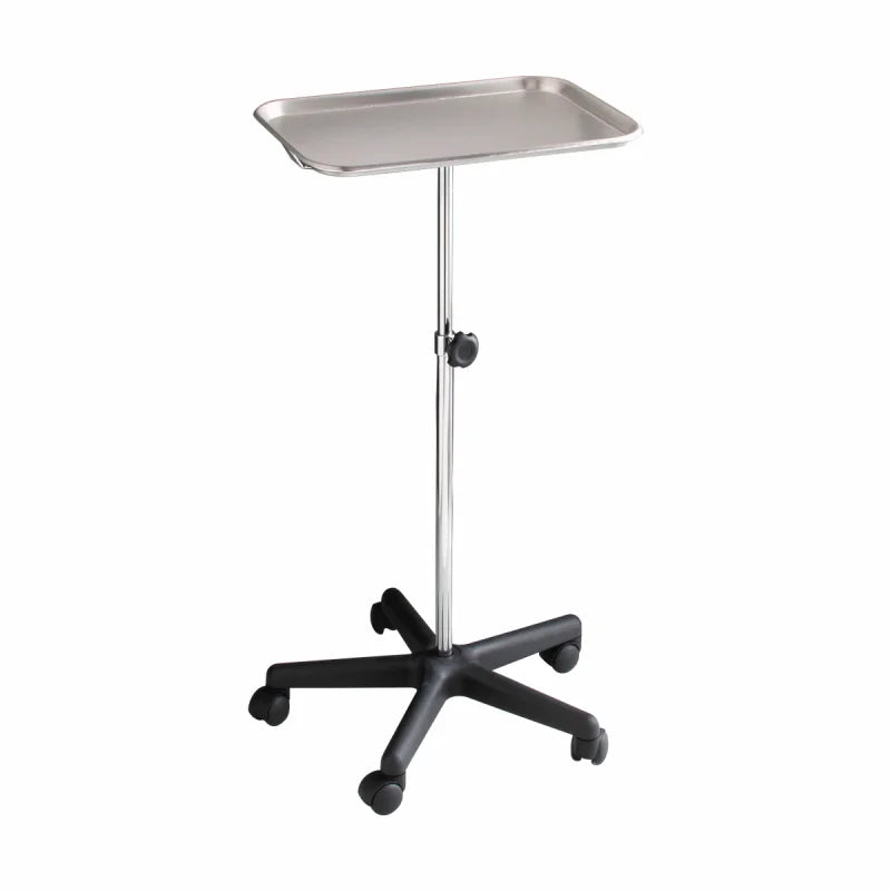 Mayo Stand - Single Pedestal - 5 Caster Base