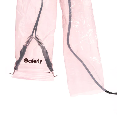 Saferly - Clip Cord Sleeves and Machine Bags – Pink – Box of 200