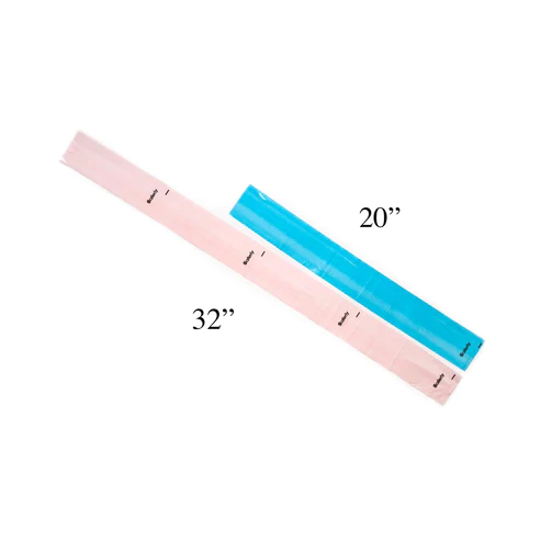 Saferly - Clip Cord Sleeves and Machine Bags – Pink – Box of 200