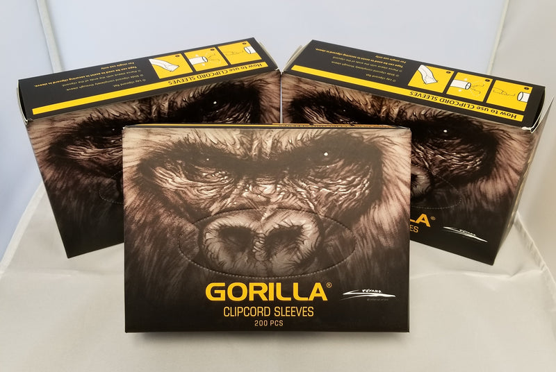 Gorilla Black Clip Cord Sleeve - 200 pc