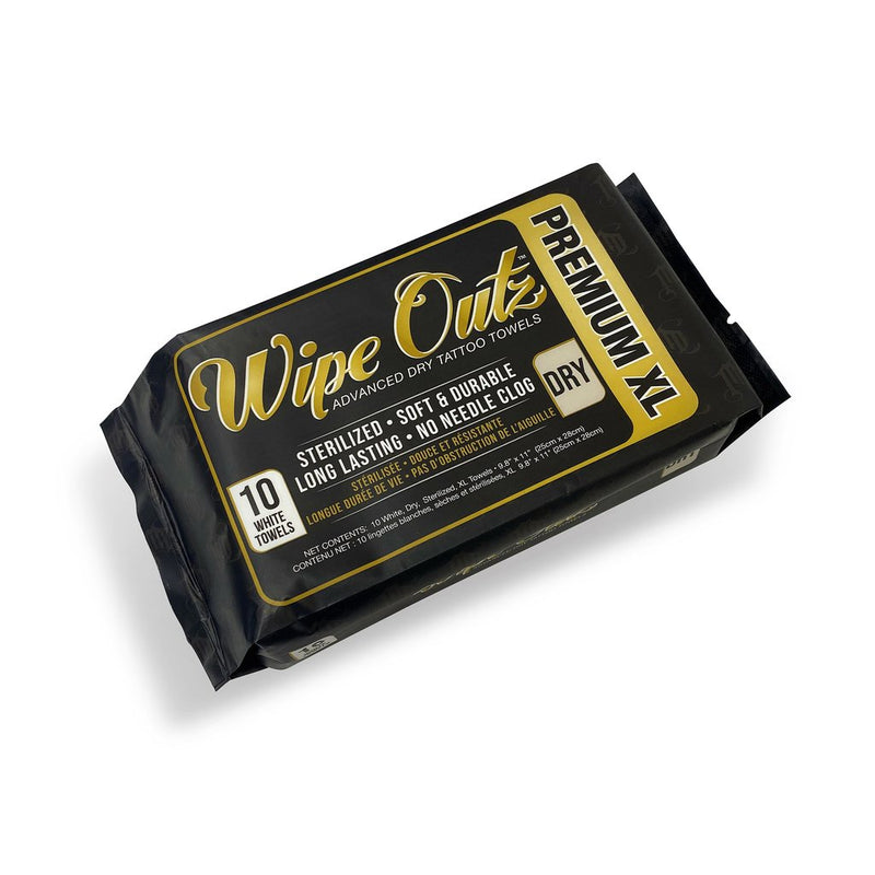 Wipe Outz - XL DRY White Towels