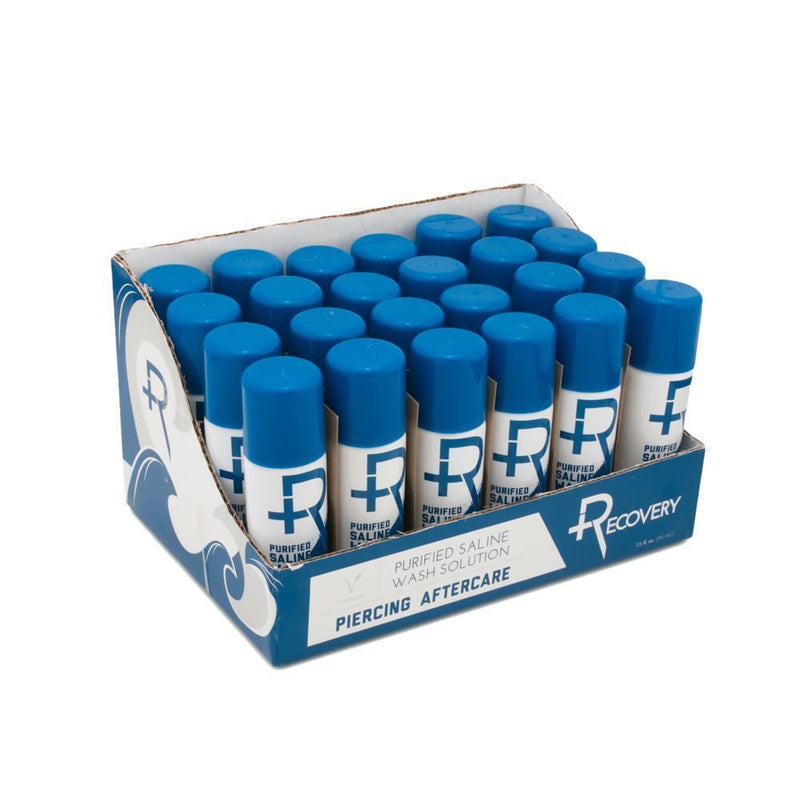 Recovery Purified Saline Wash Solution  Case of 24 1.5oz Spray Cans