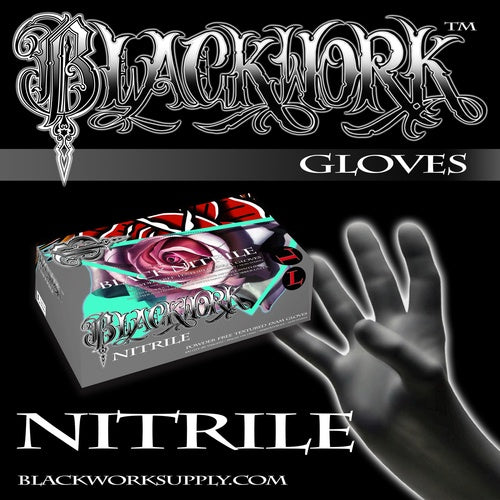 Blackwork Nitrile Gloves