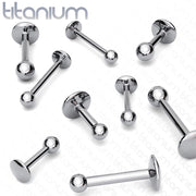 Titanium Labret - Externally Threaded