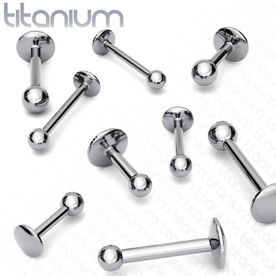 Titanium Labret - Externally Threaded