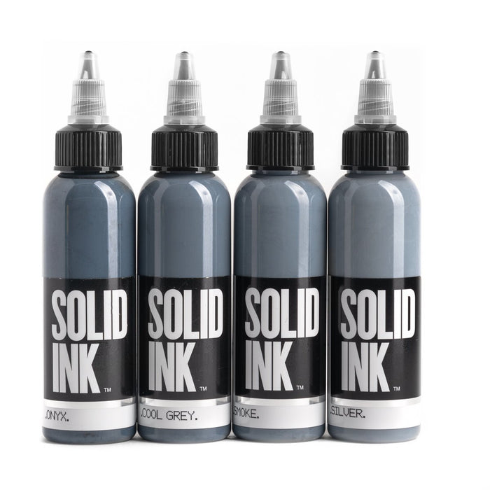 Solid Ink - Opaque Grey Set - 2 oz