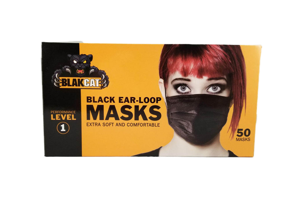 BlakCat Premium Black Face Masks