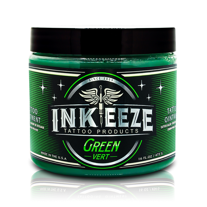 Ink-EEZE Green Tattoo Ointment - 16 oz