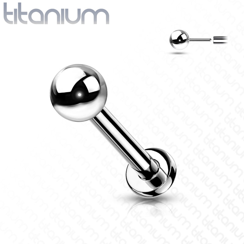Titanium Threadless Push In Labret