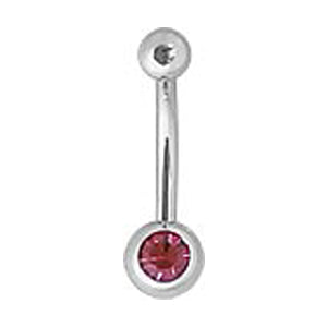 Single Jeweled Navel (Small Jewel)