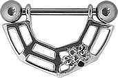 Nipple Spider & Web Half Circle