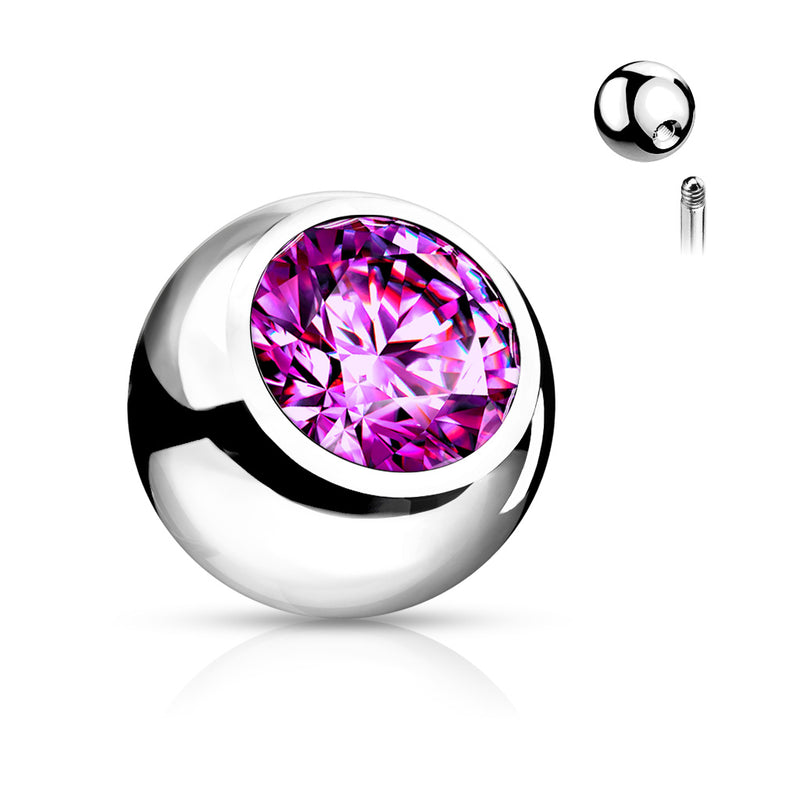 Jeweled Replacement Threaded Balls - 10 ct