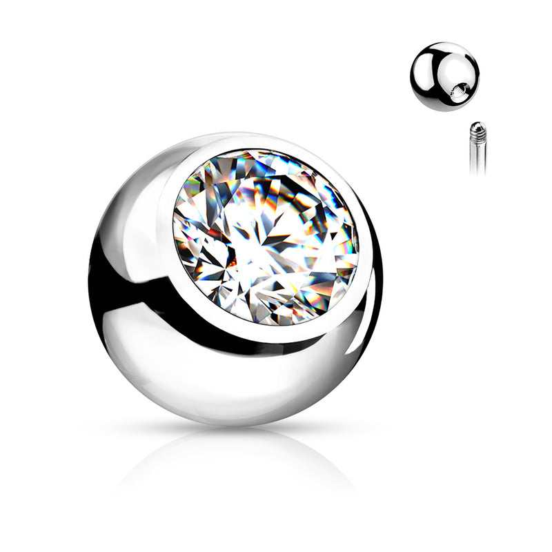 Jeweled Replacement Threaded Balls - 10 ct