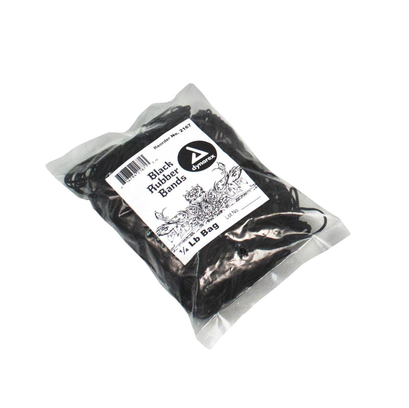 Rubber Bands - Black - 1/4 lb