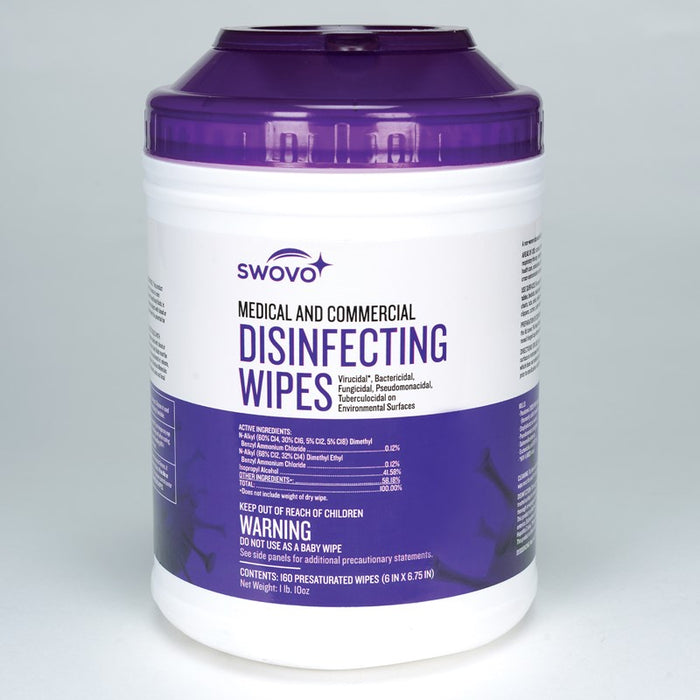 Swovo Disinfecting Wipe - Purple Top - 160 ct
