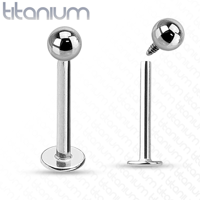 Internally Threaded Titanium Labret