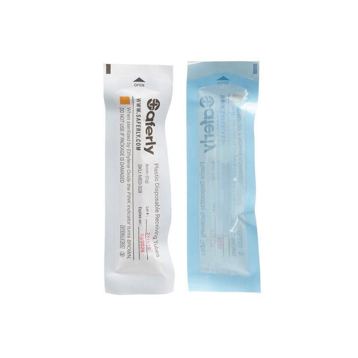 Saferly - Disposable Receiving Tubes - 0ga - 50 ct
